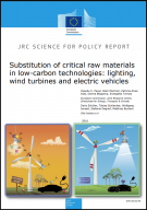 Substitution of critical raw materials in low-carbon technologies: lighting, wind turbines and electric vehicles