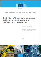 Definition of input data to assess GHG default emissions from biofuels in EU legislation
