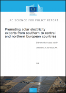 Promoting Solar electricity exports from Southern to Central and Northern European countries: Extremadura case study