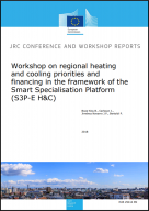 Workshop on regional heating and cooling priorities and financing in the framework of the Smart Specialisation Platform (S3P-E H&C)